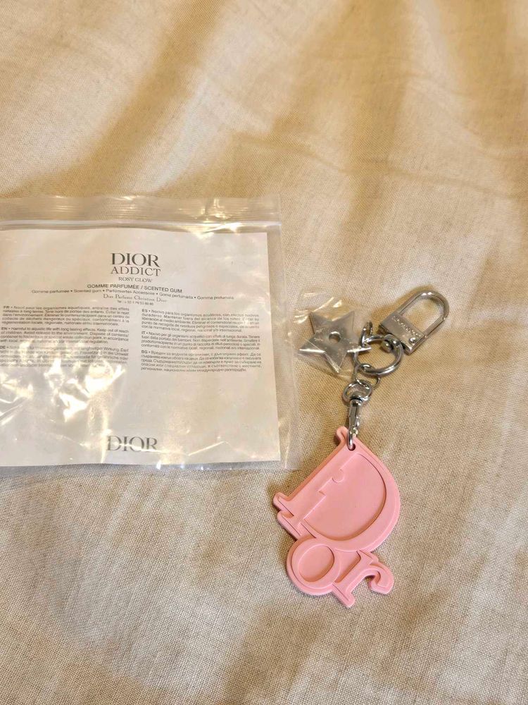Dior Addict Pink Keychain Charm