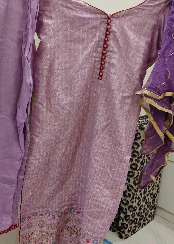 Elegant Purple Kurta Set