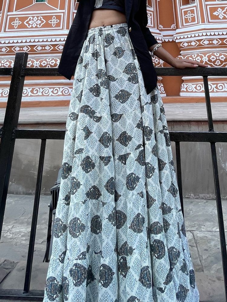 Stylish Printed Maxi Skirt
