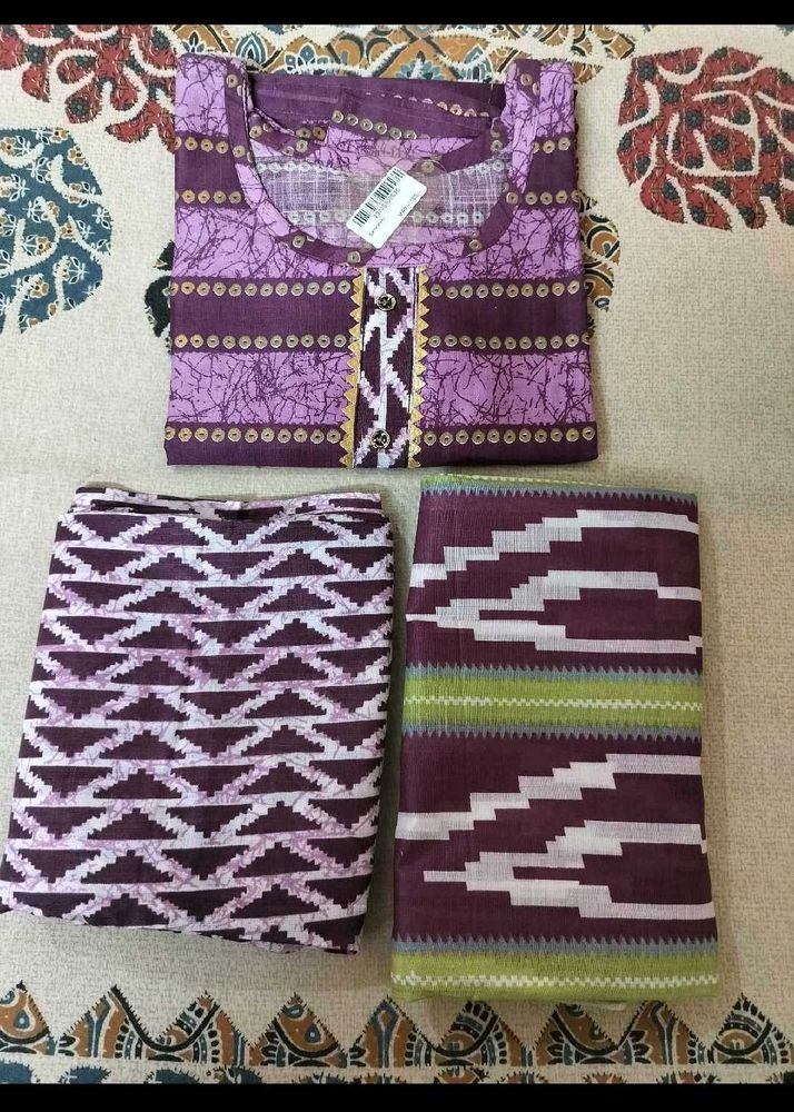 unused cotton kurta set ( fixed price)