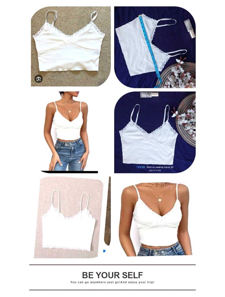 White lace Cami top