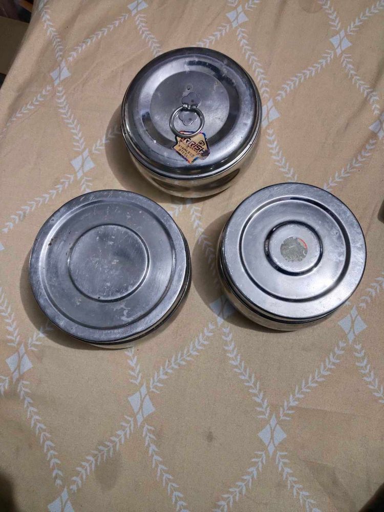 Vintage Stainless Steel Tiffin Set