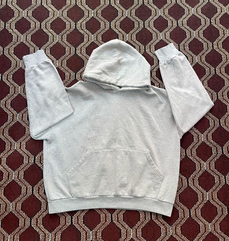 Oversized/ Boxy fit Grey Hooded Sweatshirt heavy q