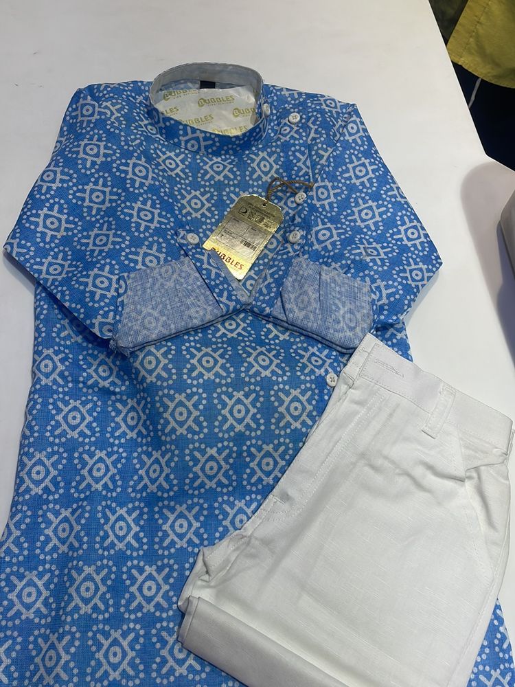 Printed Kurta Pajama For Kids