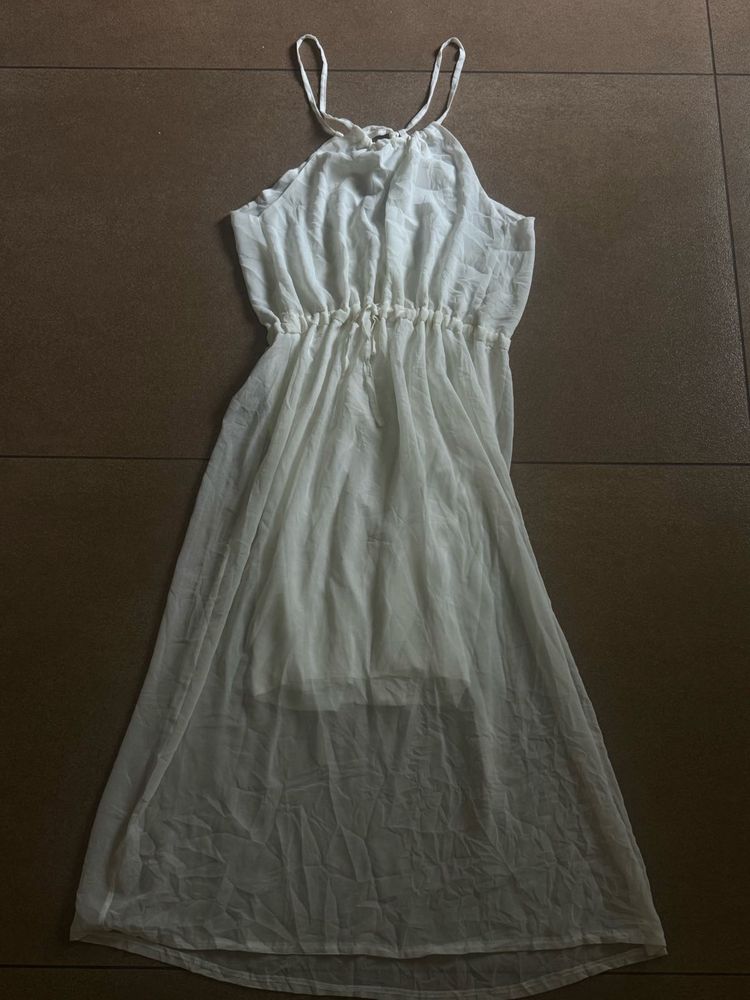 Boho White Maxi Dress