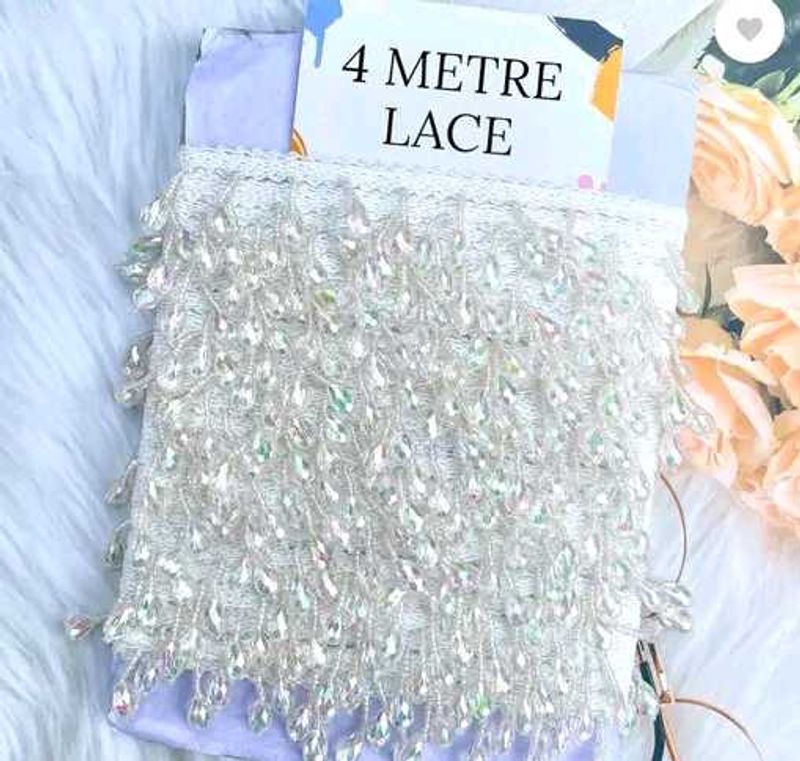4 Metre Beaded Lace Trim