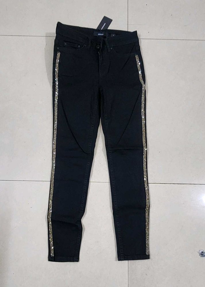 Silver Lining Vero Moda Embellished Jeans