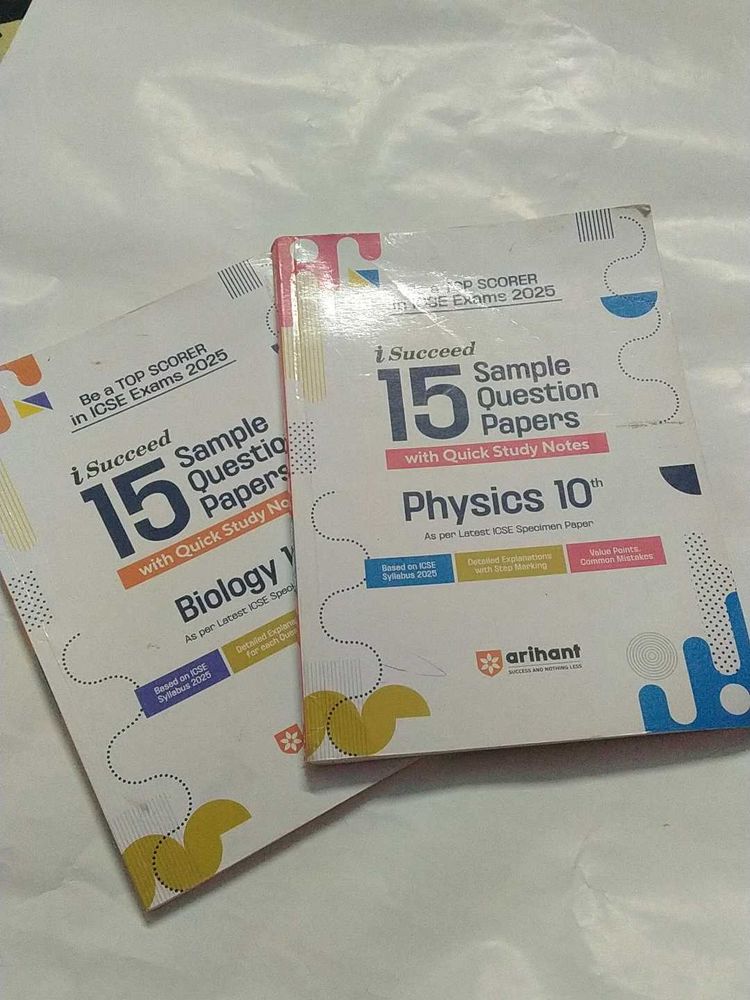 Arihant ICSE Sample Papers - Physics &amp; Biology