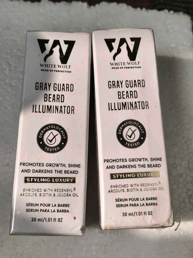 White Wolf Gray Guard Beard Illuminator