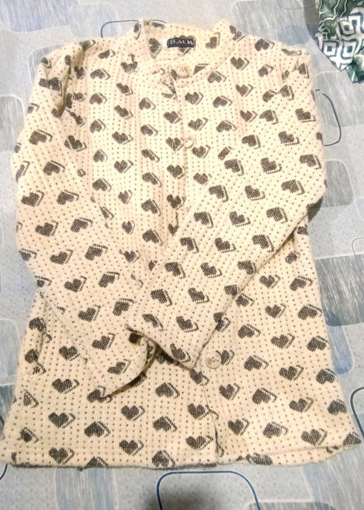 Beige Color Cardigan
