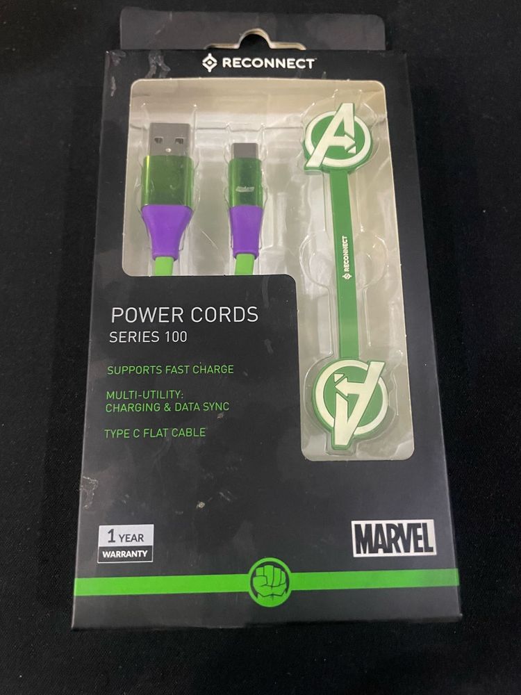 Brand New Hulk Edition Type-C Fast Charging Cable