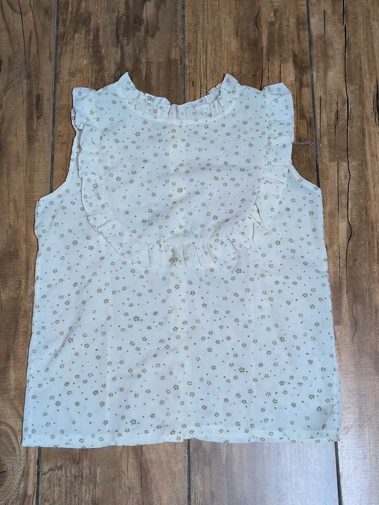 Charming Floral Print Sleeveless Top