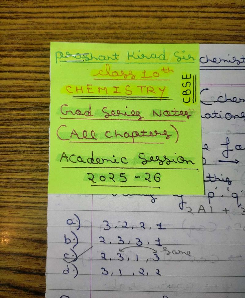 Prashant Kirad Sir Chemistry Revision Notes