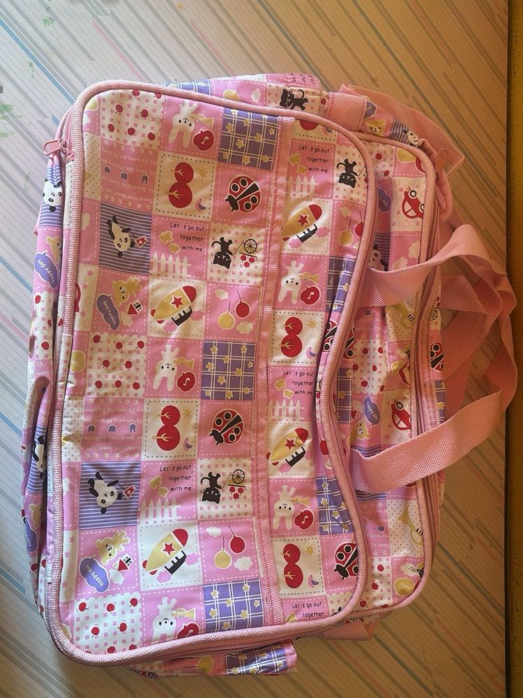 Cute Pink Patchwork Travel Bag