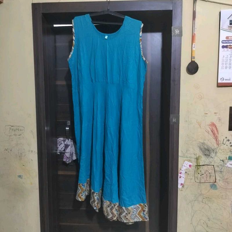 Teal Blue Ethnic gown