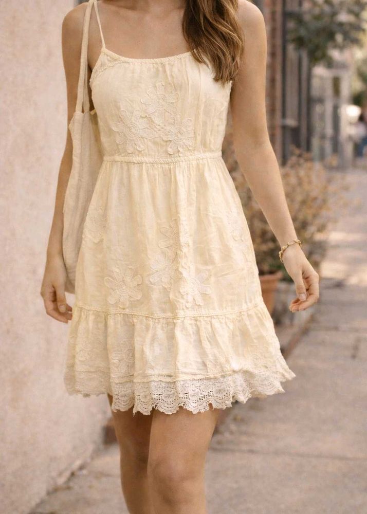Pinterest Aesthetic Boho Lace Mini Dress
