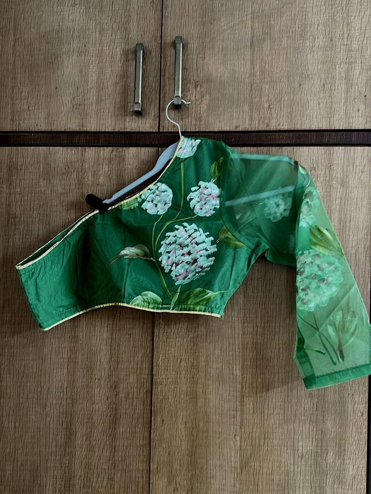Stunning Green Floral Blouse