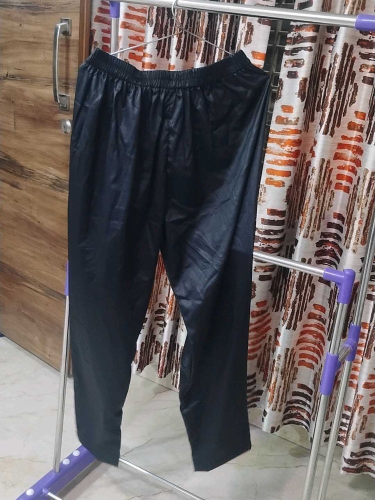 Black imported satin Pants