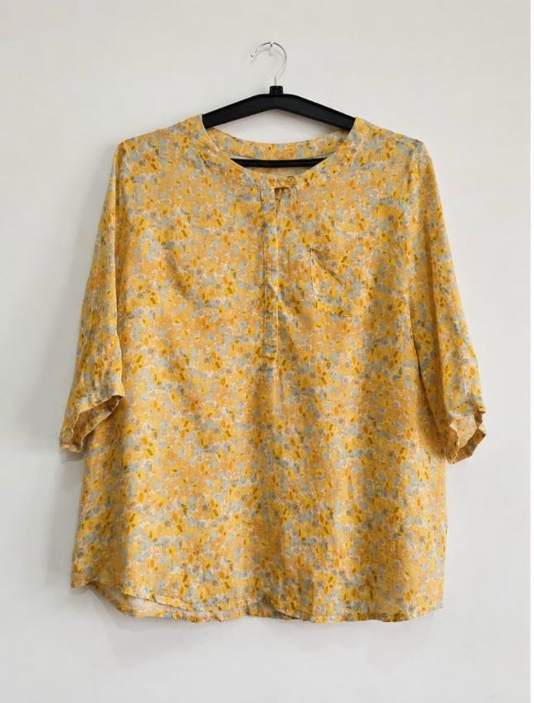 Yellow Floral Print Tunic