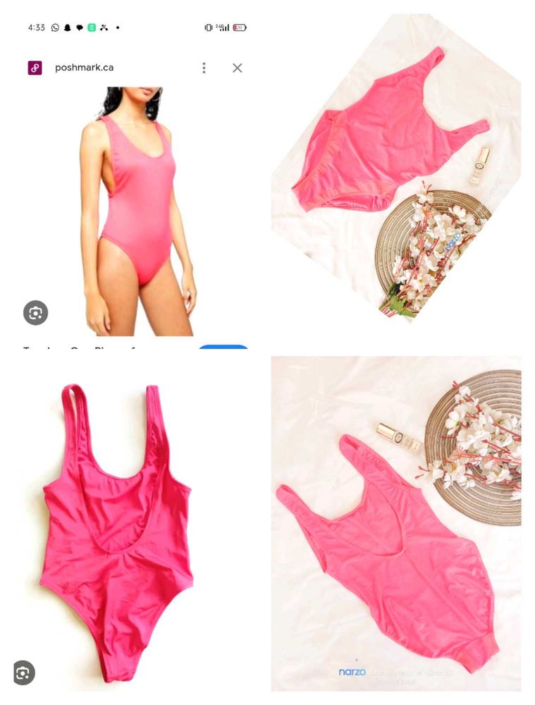 Pink One Piece Swimsuit