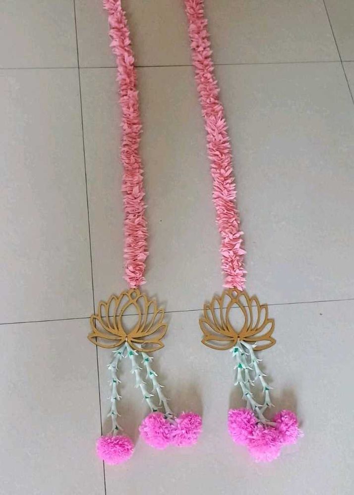 Decorative Pink Flower Garlands