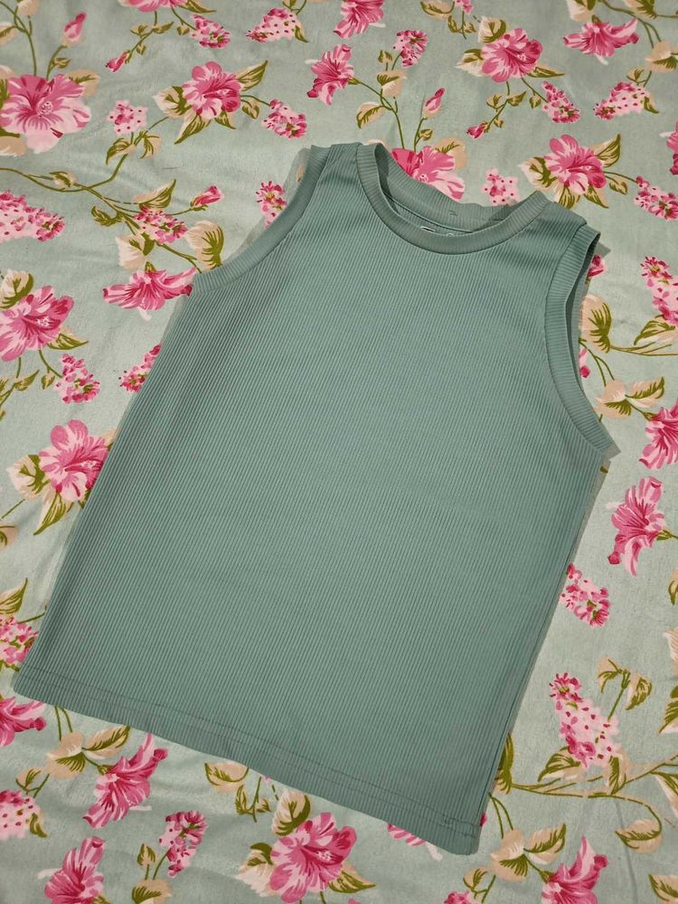 Ribbed Sleeveless Tank Top