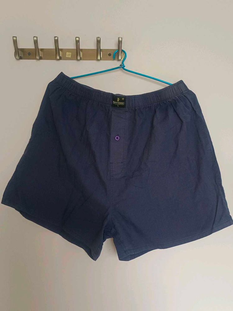 Men's Navy Blue Boxer Shorts