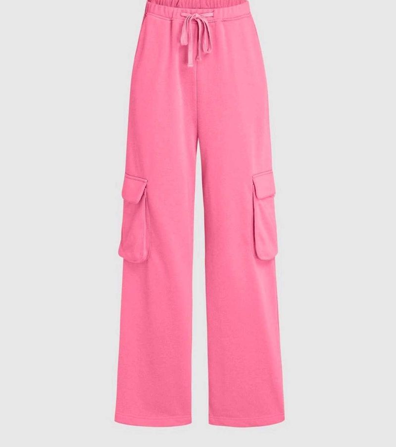 Pink Cargo Sweatpants