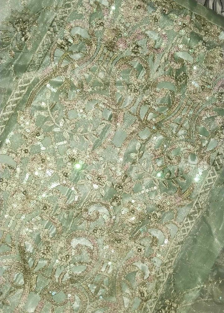 Unstitched Embroidered Kurta Set