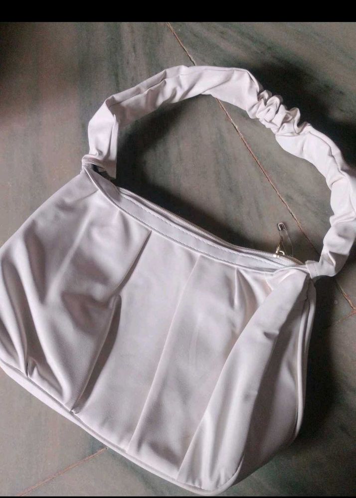 Chic White Hobo Handbag