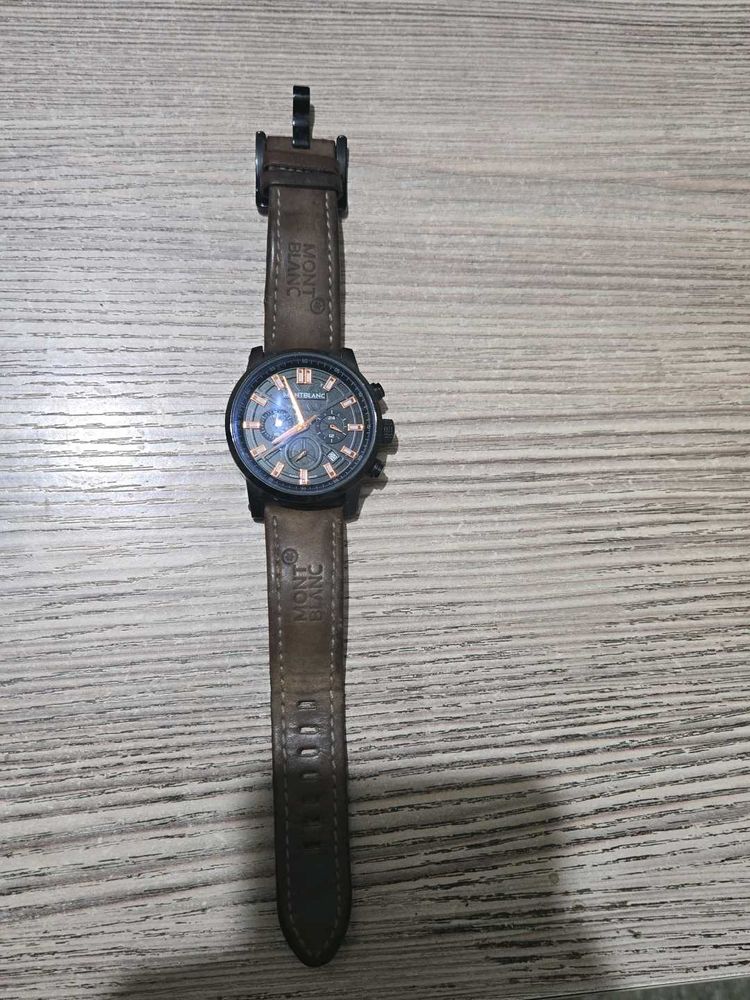 Montblanc Brown Leather Watch