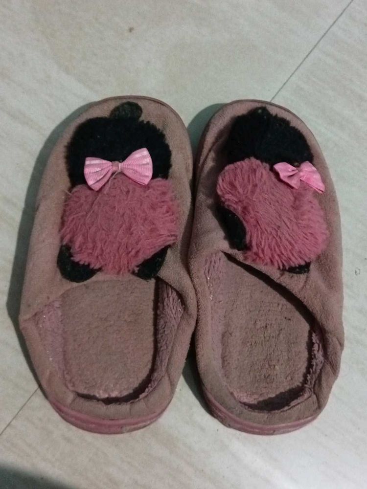 Cozy Pink Fuzzy Slippers