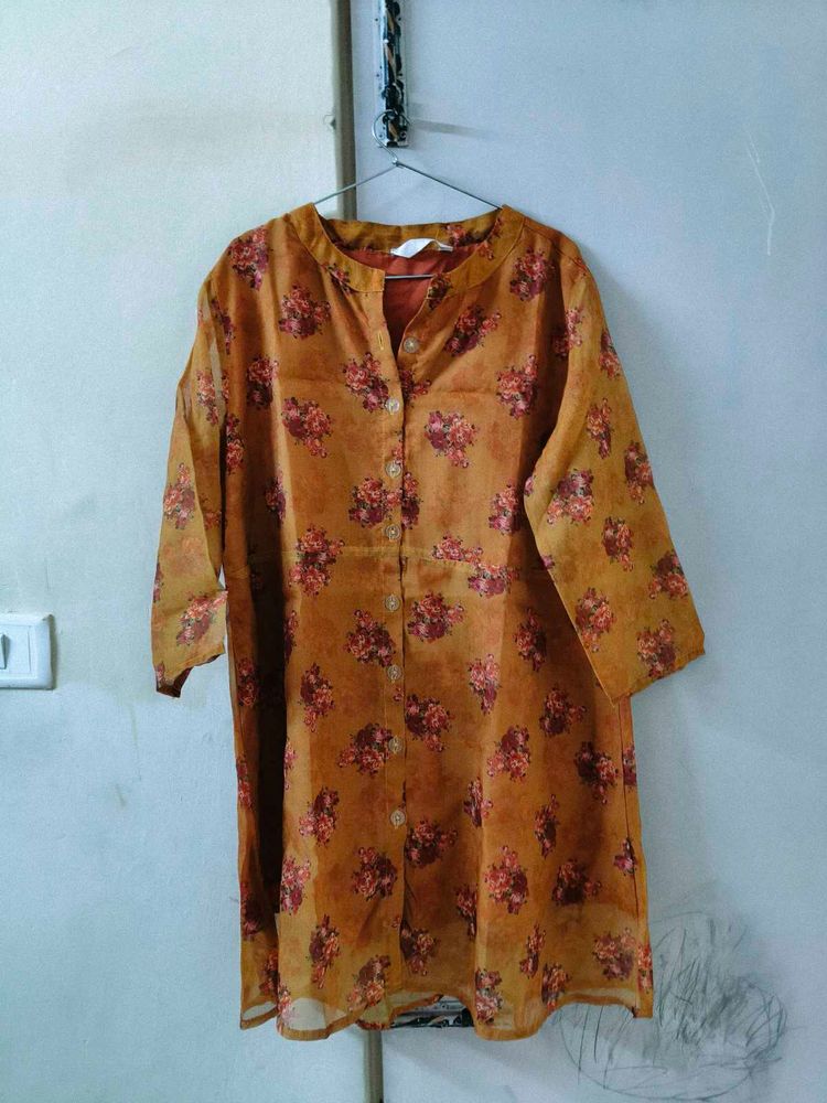 Floral Print Kurta
