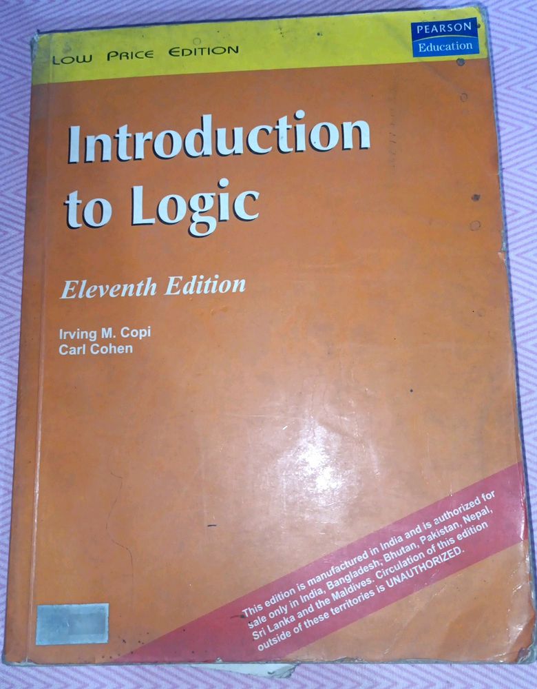 Introduction To Logic 11th Edition Irving M.Copi Carl Cohen
