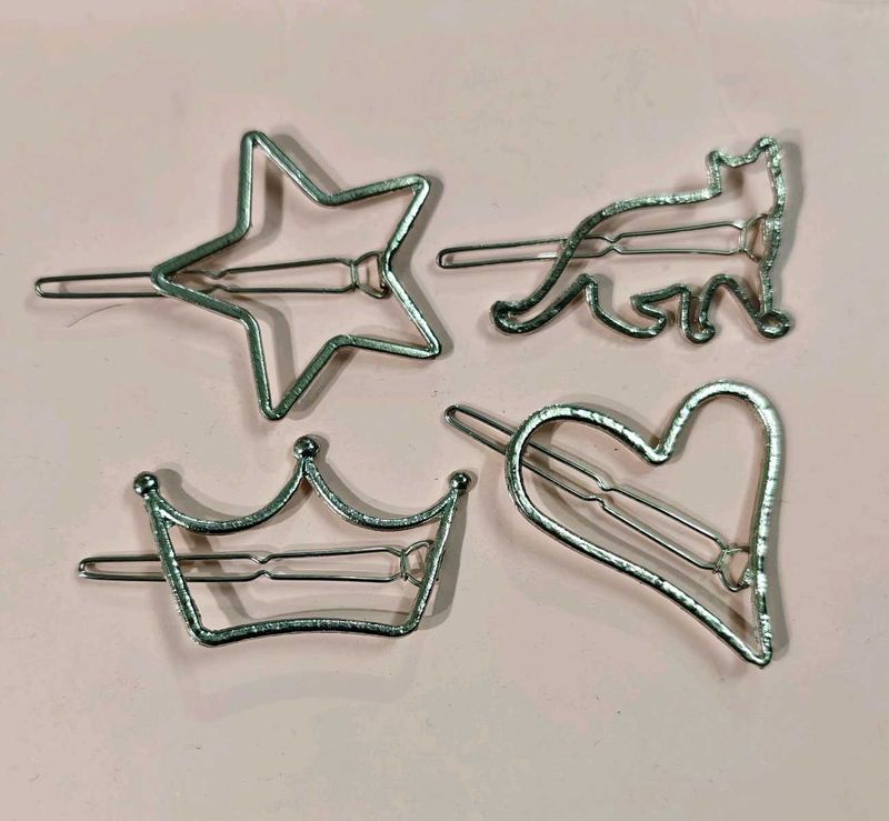Star, Cat, Crown &amp; Heart Hair Clips 💗