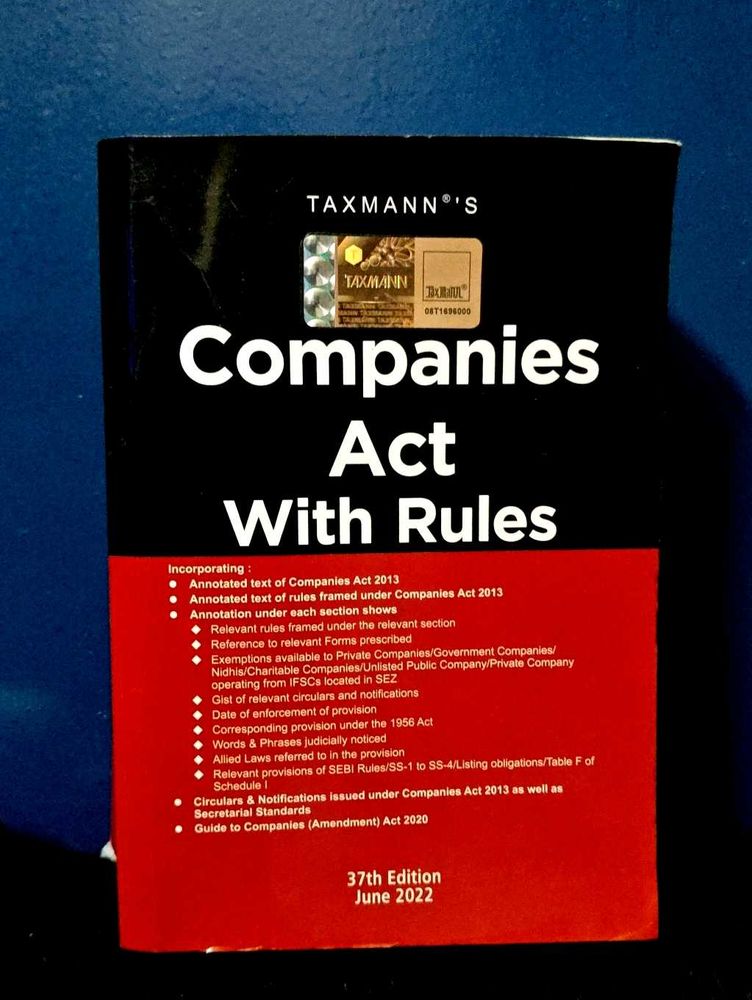 Taxmann Companies Act with Rules( June 2023)