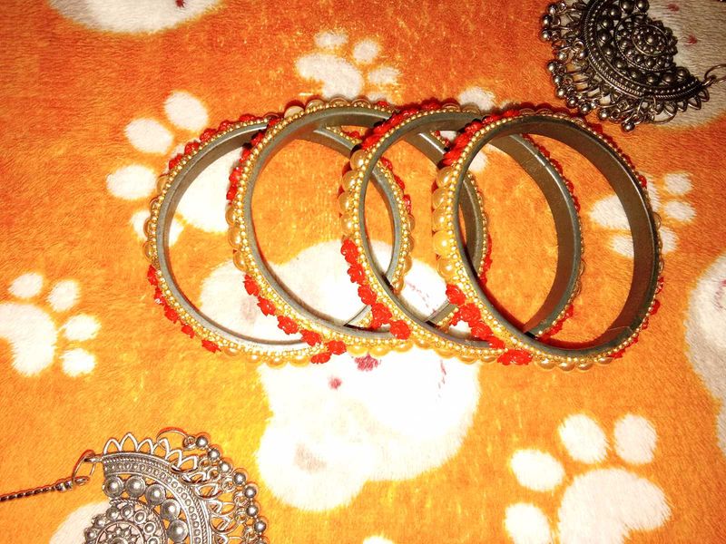 Beaded Bangle Set