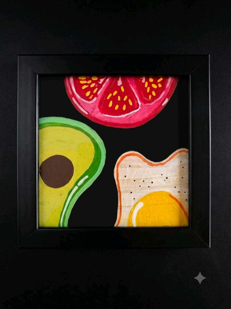 Funky Food Art Print