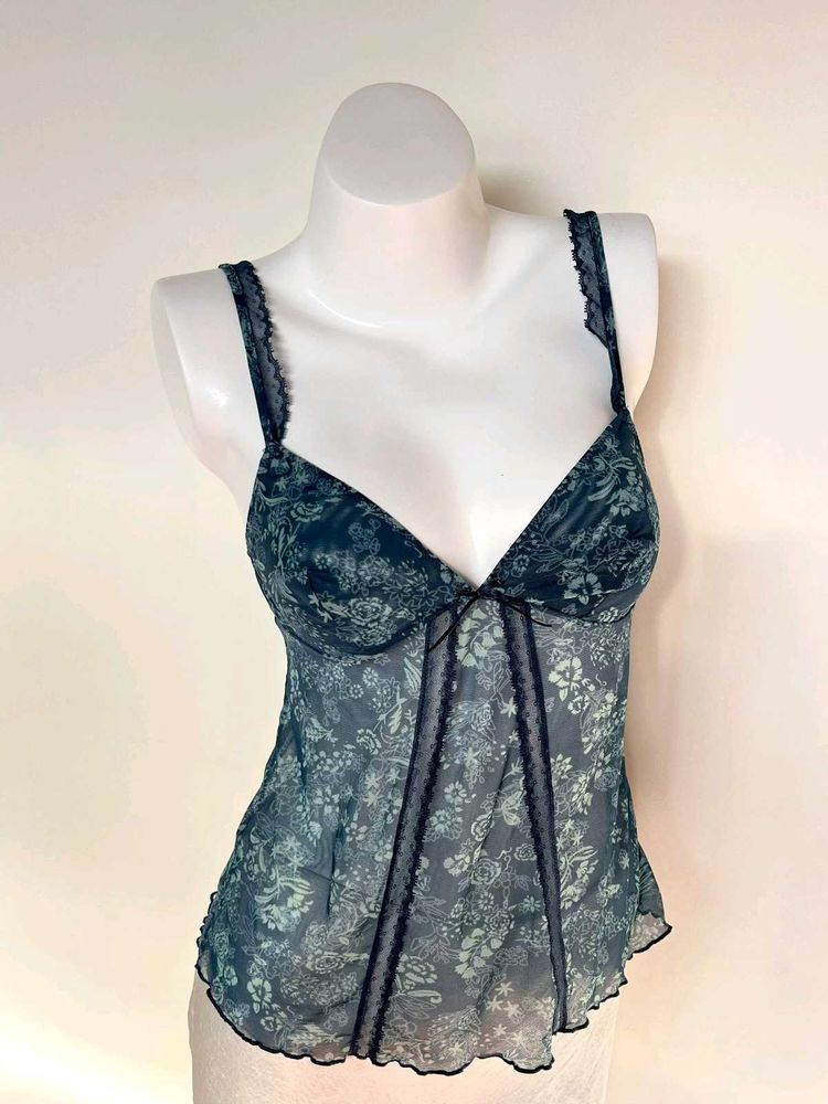 Sheer Floral Camisole Top