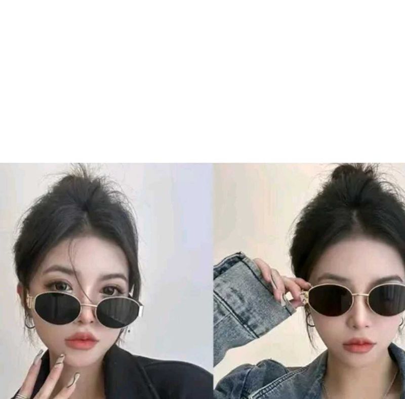 Oval Frame Sunglasses