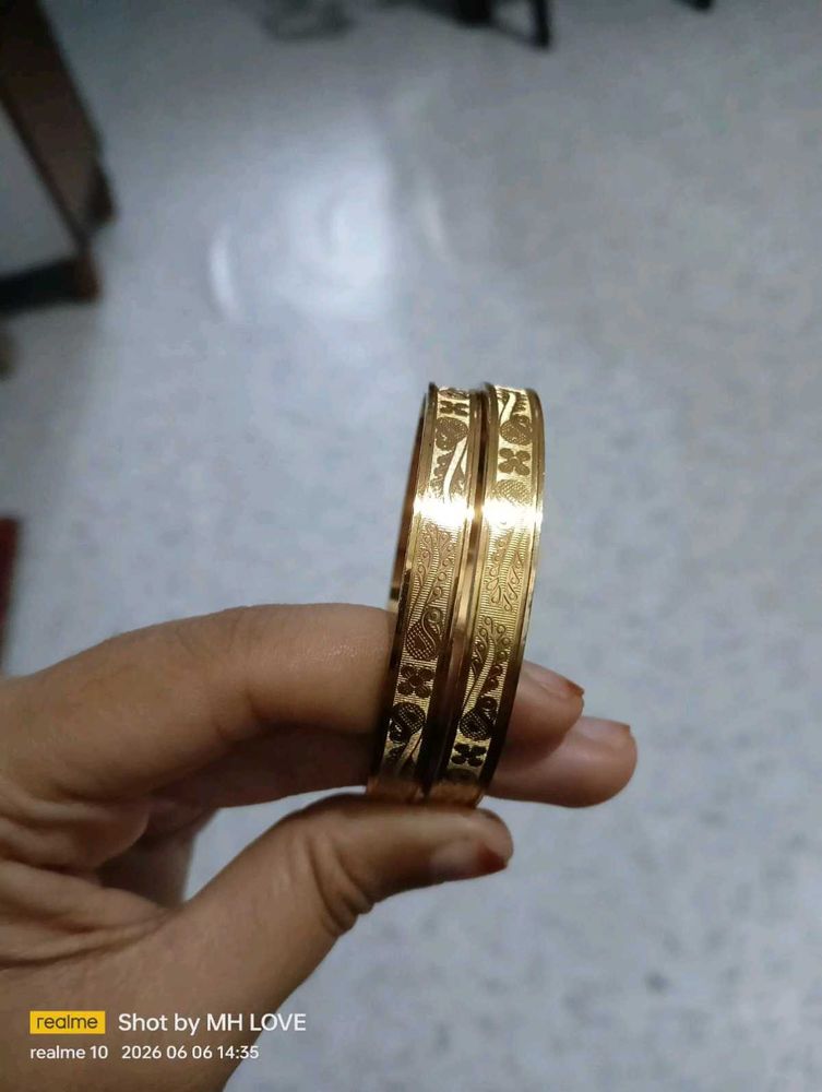 Gold Plated Bangles Set