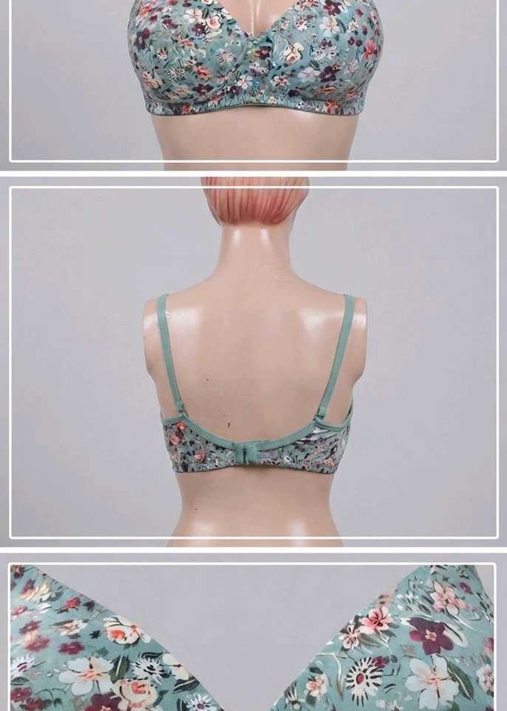 Floral Print Underwire Bra