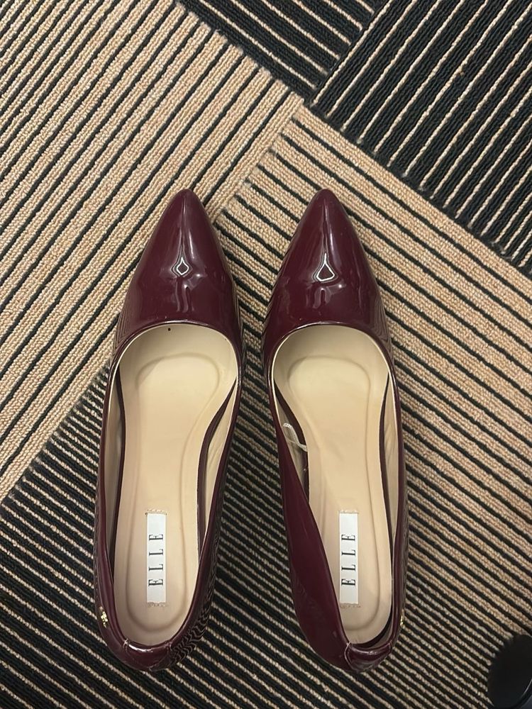 Elle Cherry Red Pump Heels