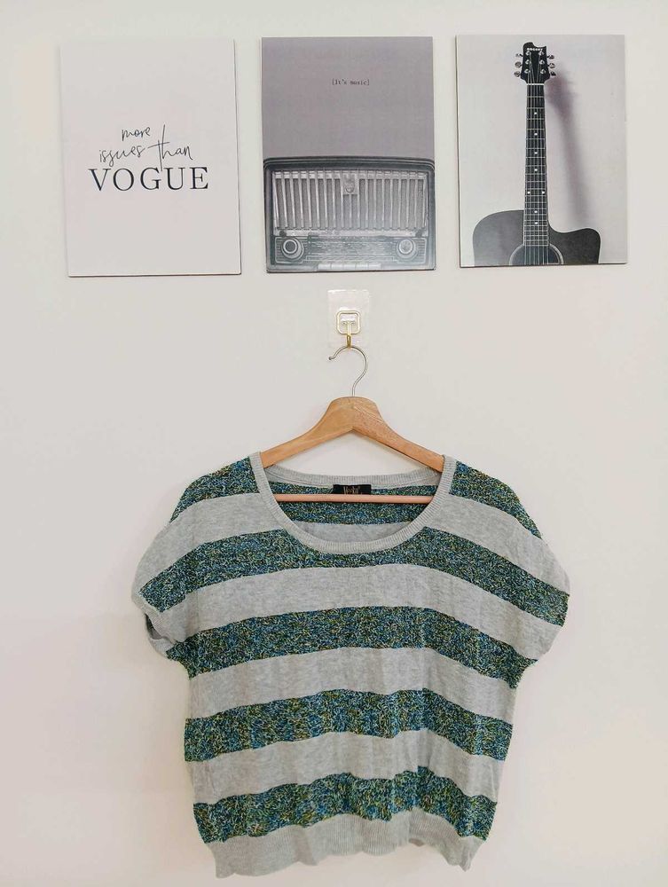 Striped Short Sleeve Top