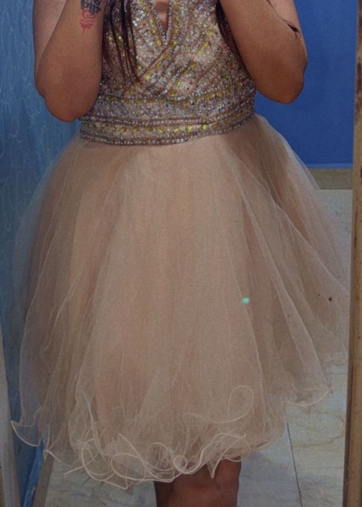 Sparkly Embellished Tulle Gown off shoulder