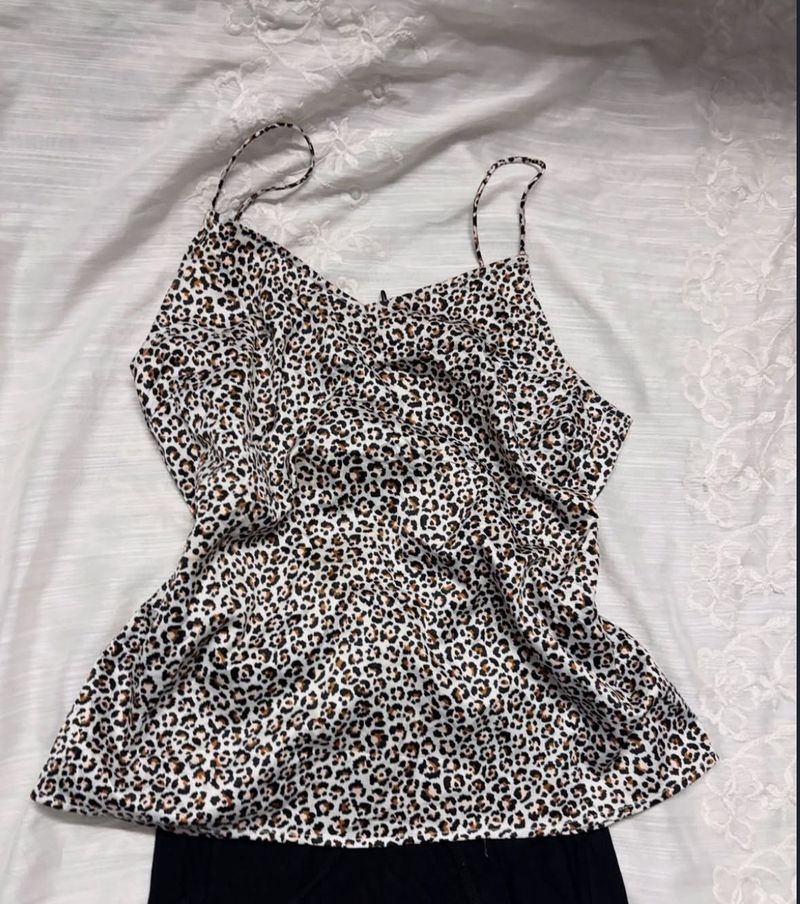 Leopard Print Camisole Top