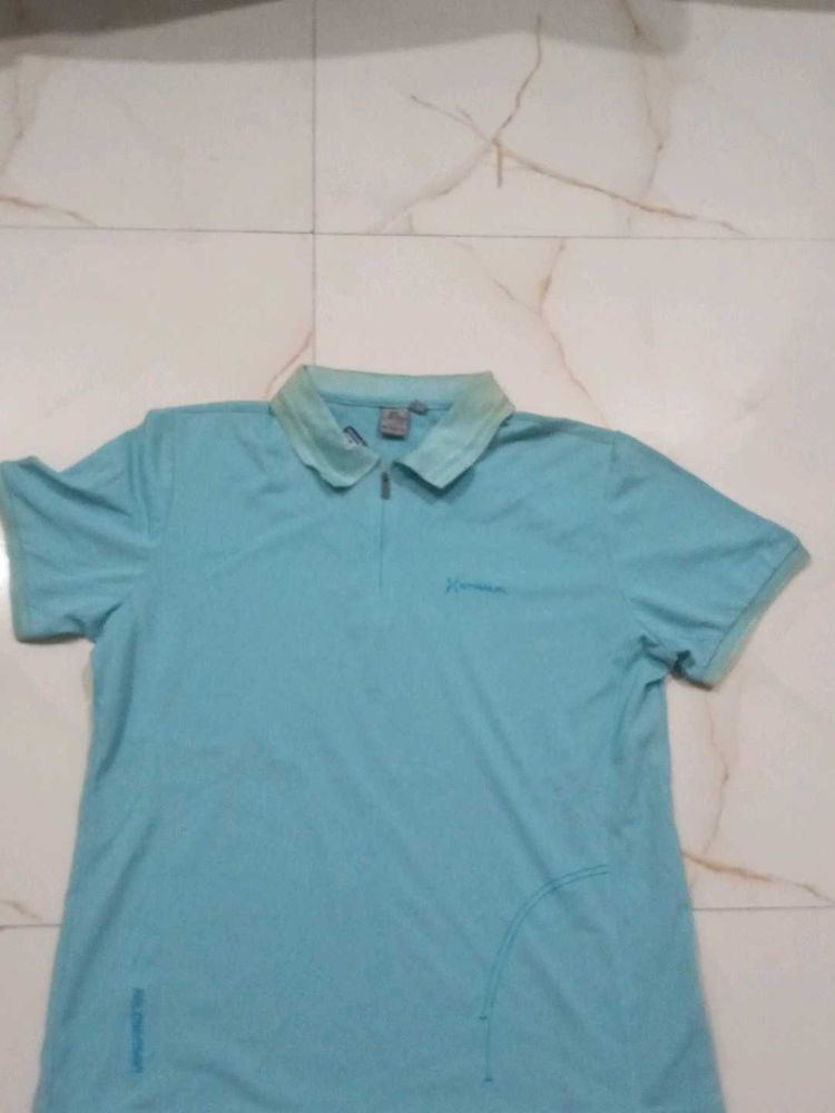 Women's Blue Polo T-Shirt