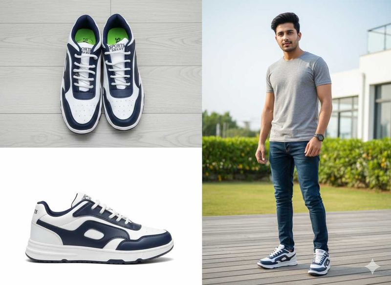 Stylish Two-Tone Sneakers