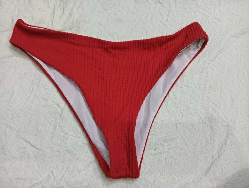 Red Textured 🤎Bikini Bottoms