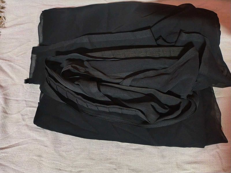 Black Chiffon Skirt